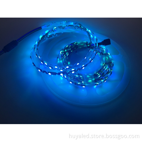 Flexible LED Strip Lights DC 12V 24V S Type 5050 48 LEDs/m for Holiday Decorations